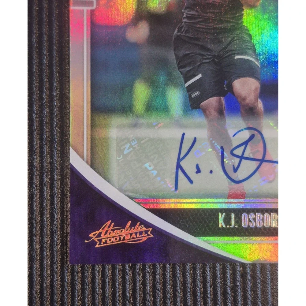 2020 Panini Absolute Rookie K.J.‎ Osborn #169 Spectrum Signatures /149 (AU, RC)